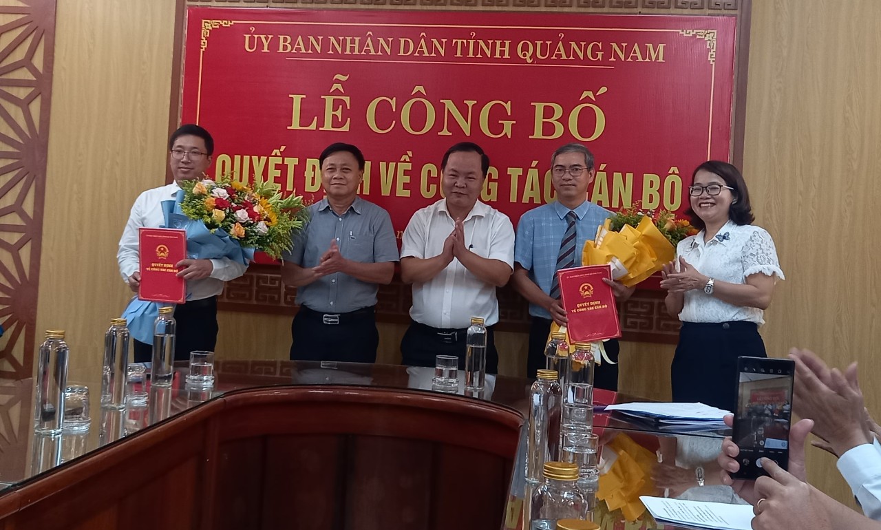 Công bố quyết định bổ nhiệm 02 Phó Giám đốc Sở Kế hoạch và Đầu tư tỉnh Quảng Nam